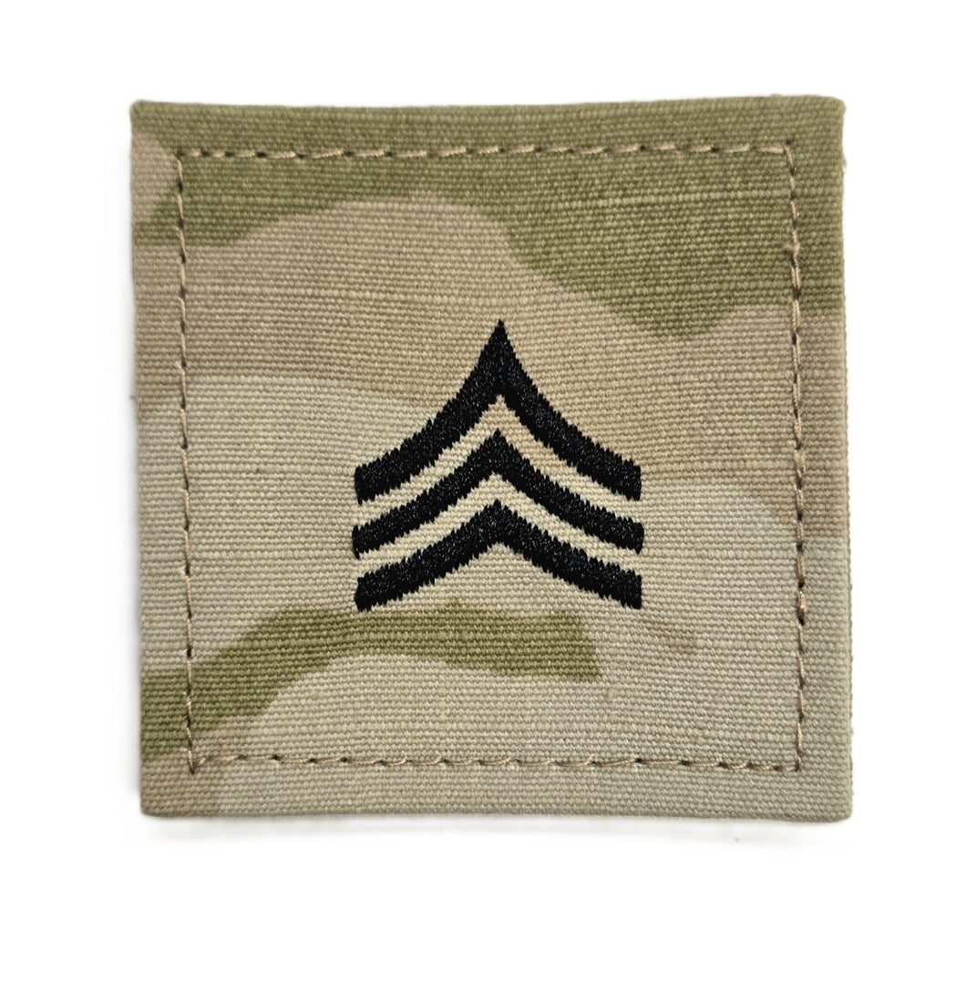 RANK W/VELCRO SGT E-5 OCP - 0836