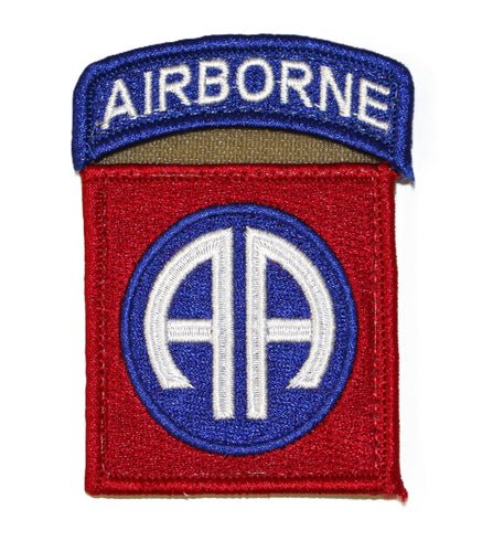 PATCH 82ND ABN W/TAB COLOR - P-82NDABWT-C