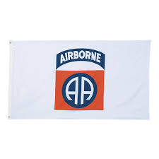 FLAG 82ND ABN / ON WHITE 3 X 5 - 7501