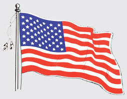 DECAL USA WAVY FLAG - D44